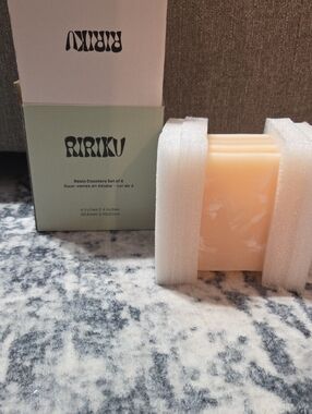 Cream Resin Coaster Set (4-Pack) - Home Kitchen